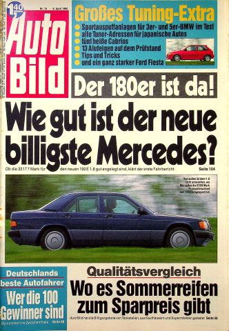 Deckblatt Auto Bild (15/1990)